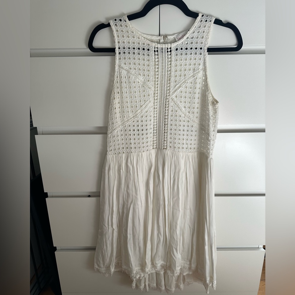 Three of Something White Dress - XS
